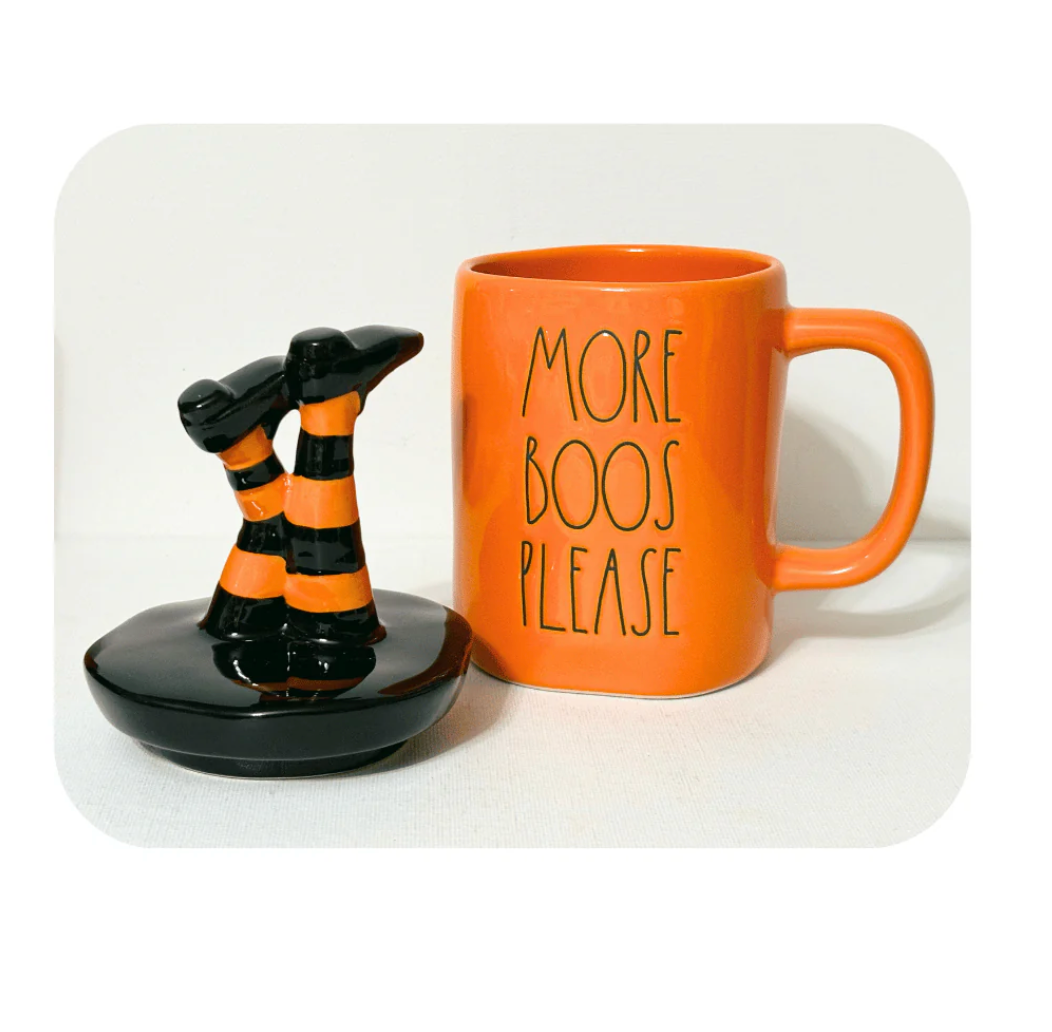 Rae Dunn- Orange More Boos Please Mug