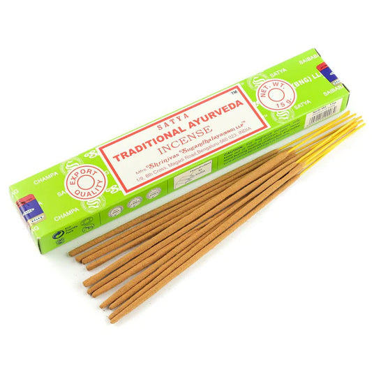 Satya Incense — Traditional Ayurveda (Box of 15)