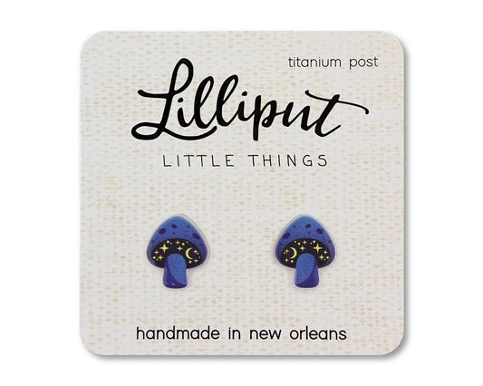 Cosmic Mushroom Earrings