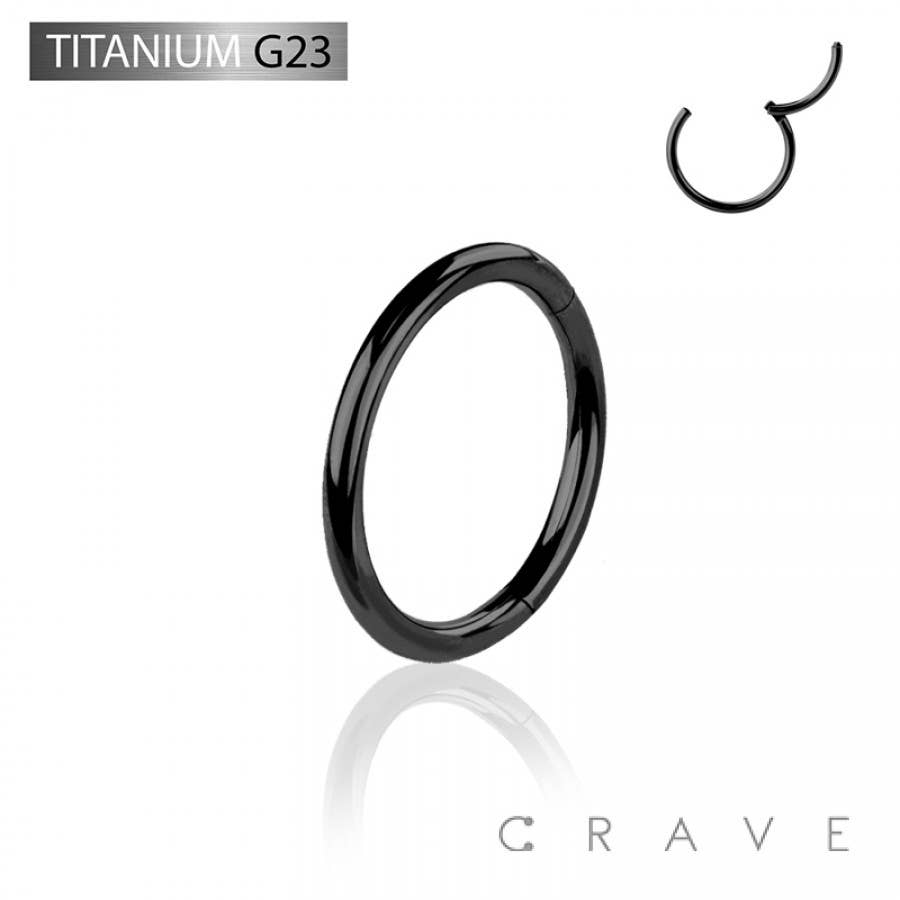IMPLANT GRADE TITANIUM BLACK HINGED SEGMENT RING