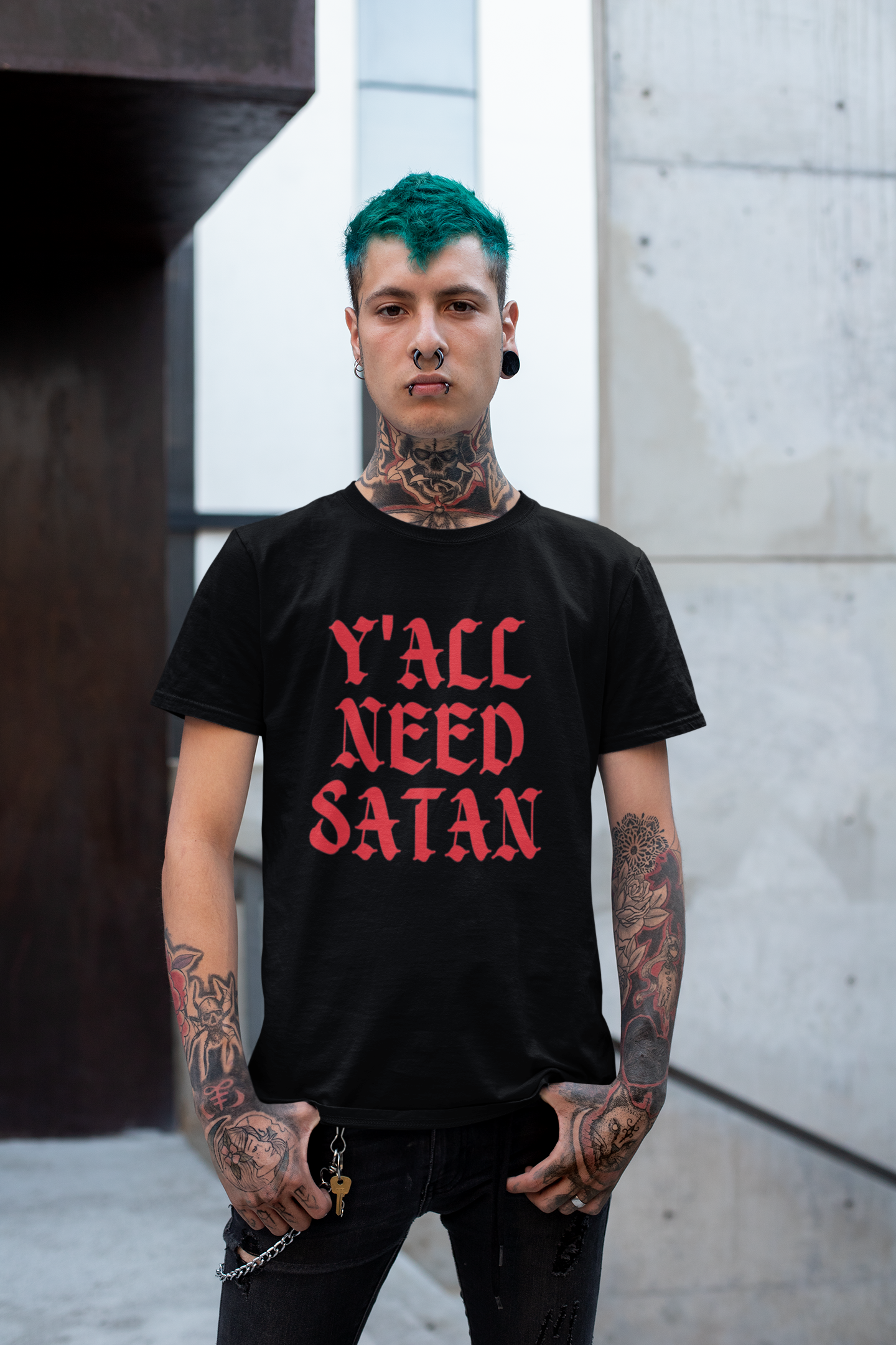 Y'all Need Satan, Gothic Alt Shirt