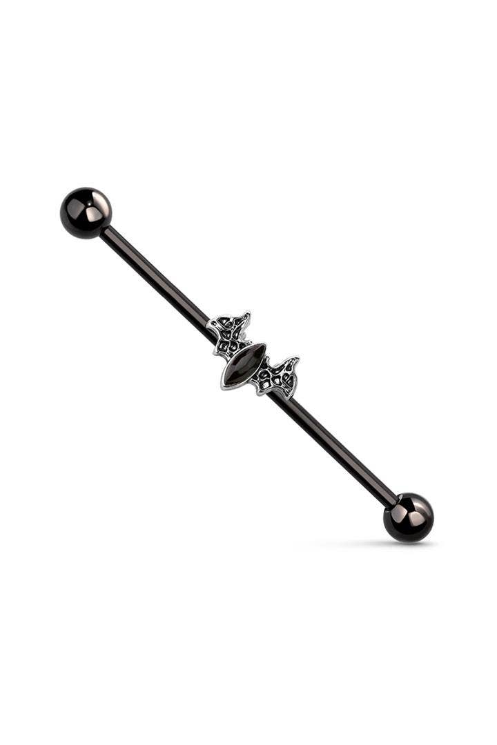 BLACK BAT 316L SURGICAL STEEL INDUSTRIAL BARBELL
