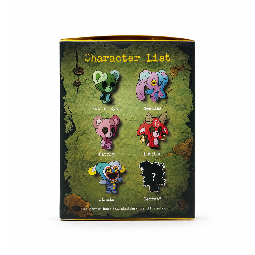 ButtonEyes™ Plushie Blind Box – Spooky Collectible Bag Charm