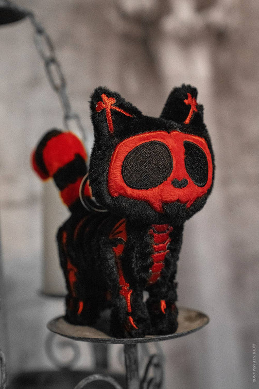 Blood Skelekitty Plush Keychain