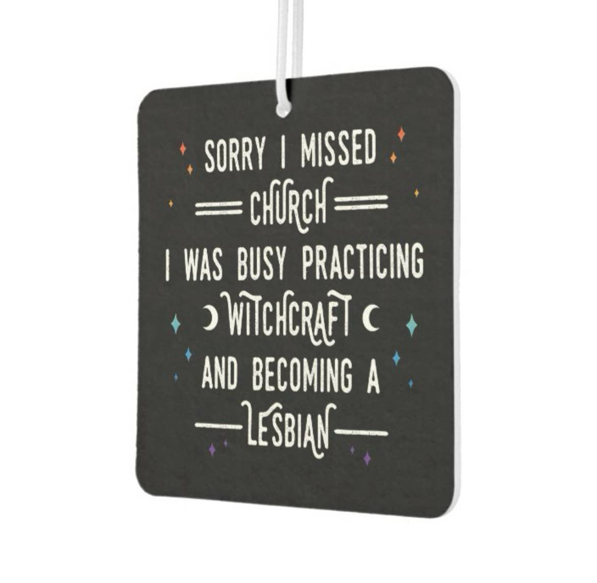Sorry I missed church LGBT Freshener- Cherry Scent