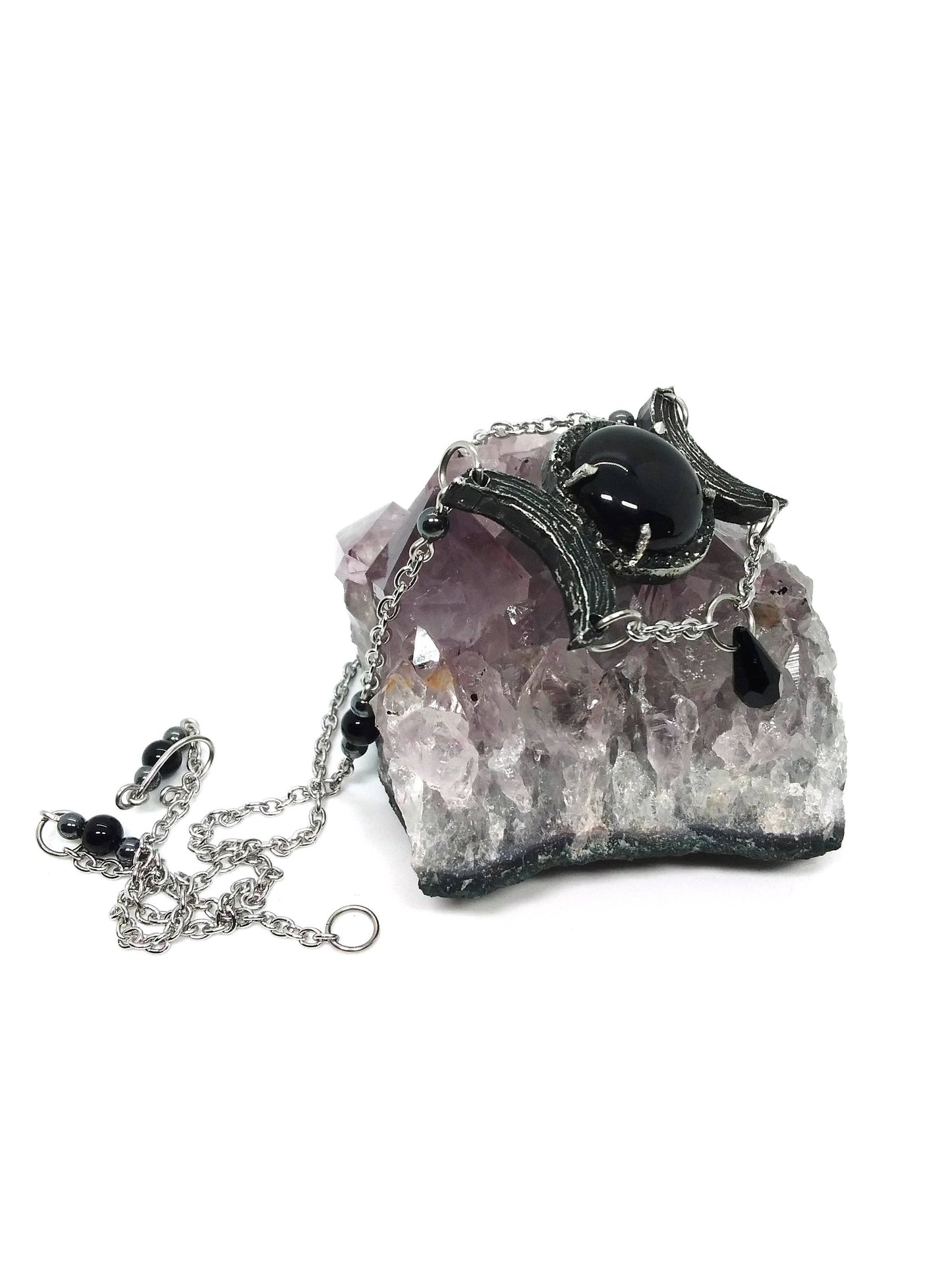 Triple Moon Goddess Necklace