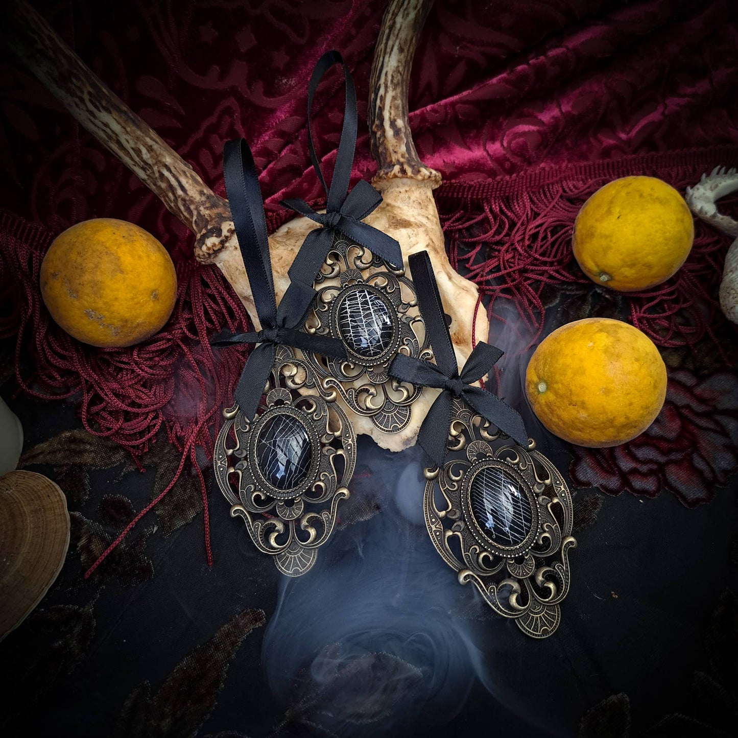 Real Spiderweb Filigree Ornaments