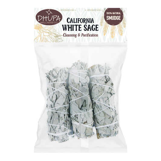 California White Sage Smudge Stick Bag (4 in.)