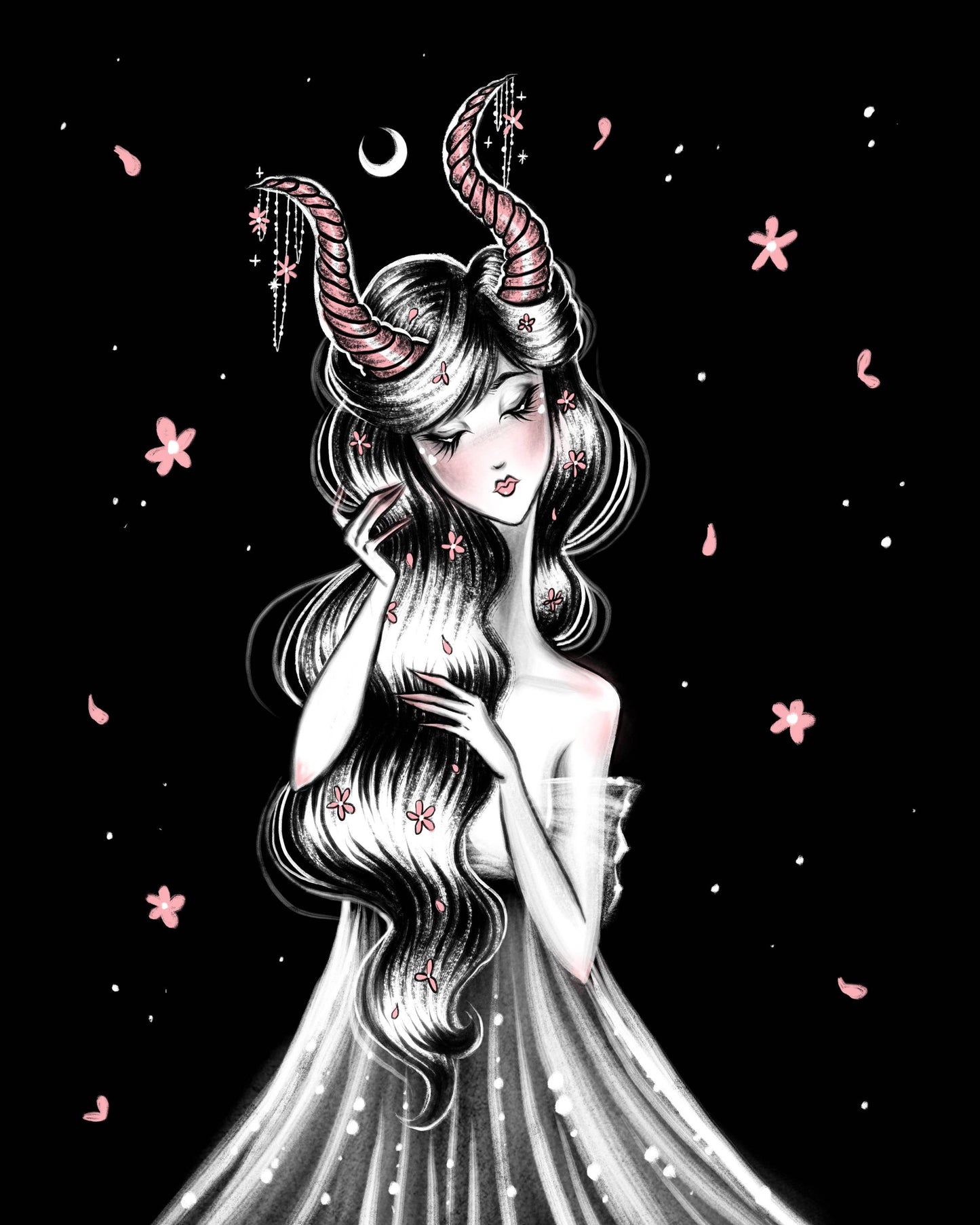 Spring Goddess Gothic Fine Art Print