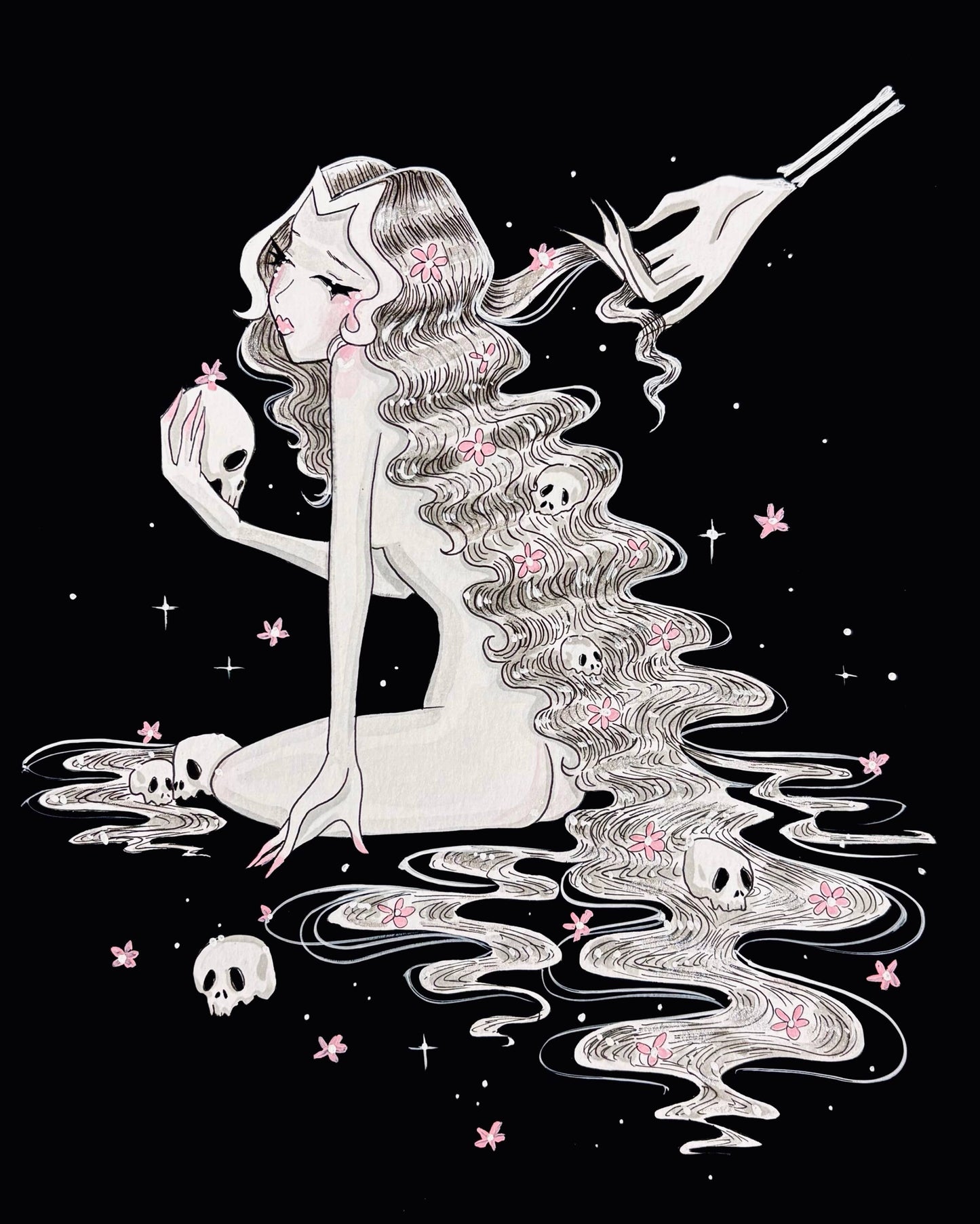 "Persephone" Spring Gothic Romance Fine Art Print