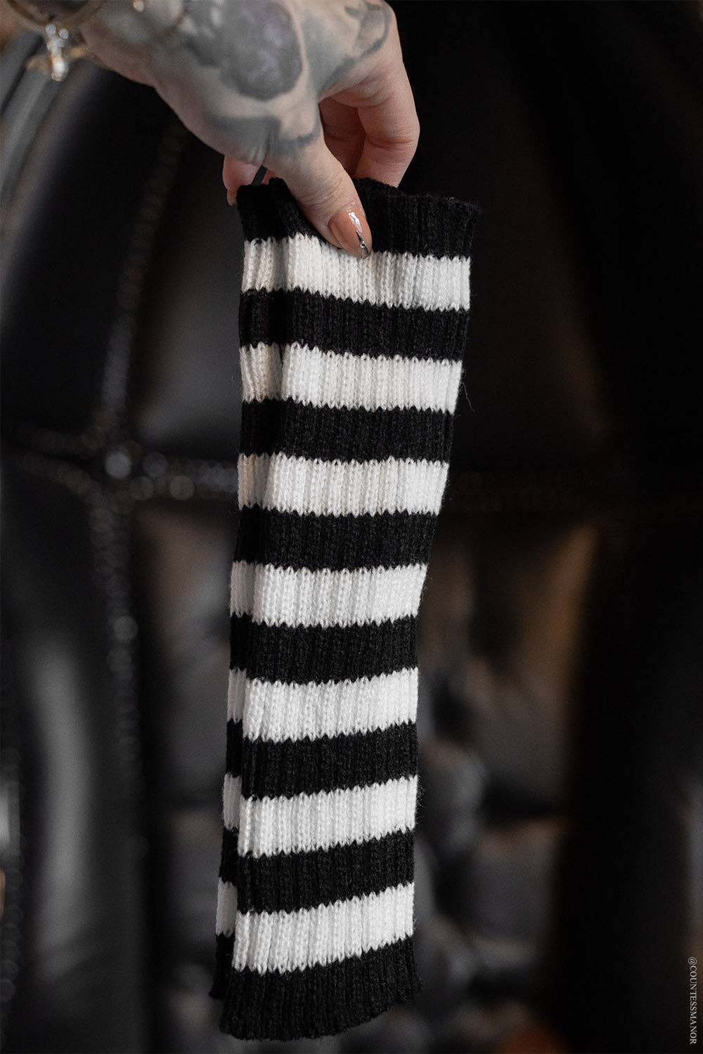Spooky Striped Arm Warmers [Multiple Colors]