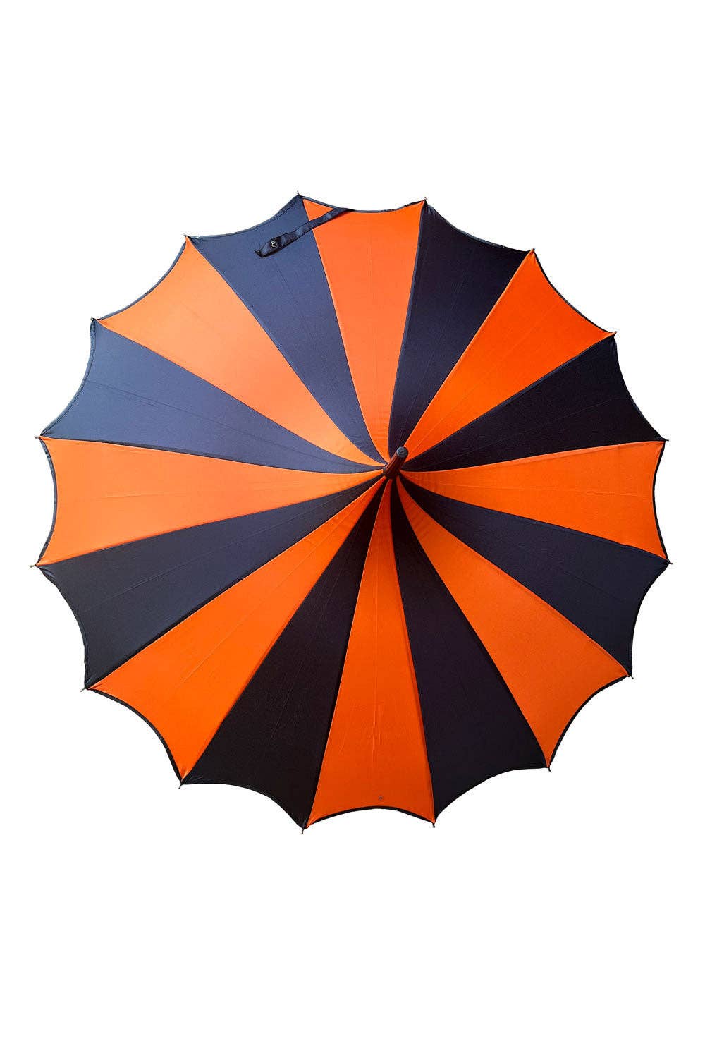 Halloween Batwing Pagoda Umbrella [BLACK/ORANGE STRIPED]