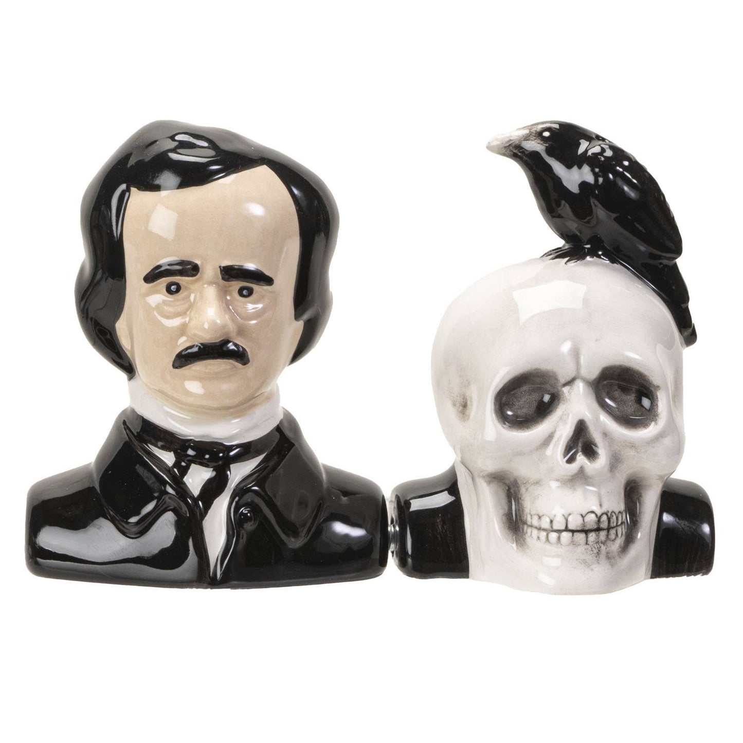 Edgar Allen Poe Salt & Pepper Halloween Shaker Set