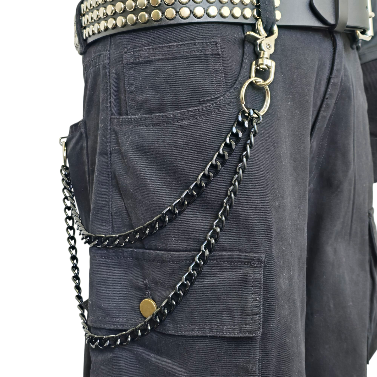 KC200BLK DOUBLE BLACK  CHIAIN  KEY CHAIN 24"