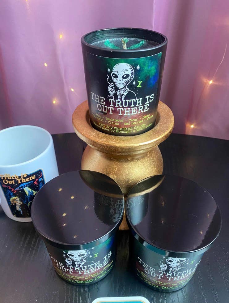 The Truth Is Out There Soy Wax Crystal Candle, Hand-Poured