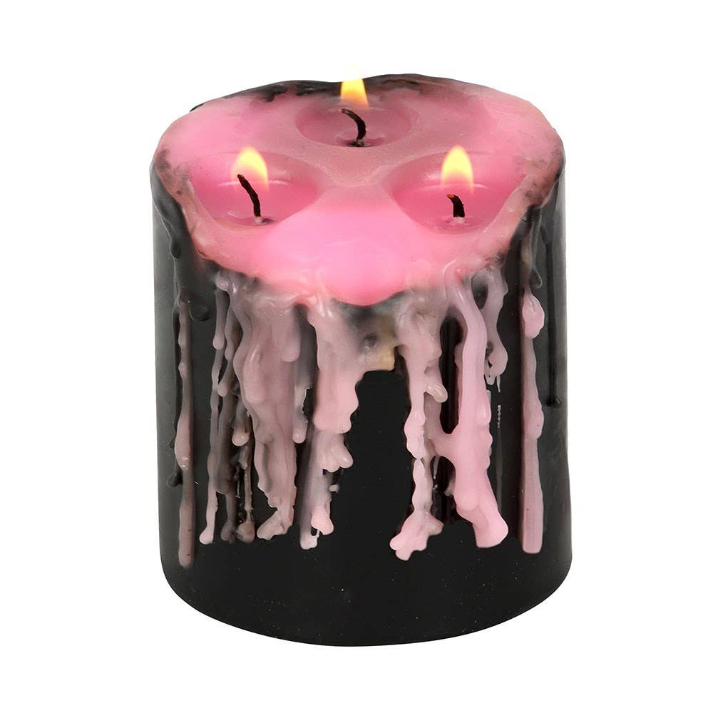 Pink Draculina Vampire Tears 3-inch Pillar Candle