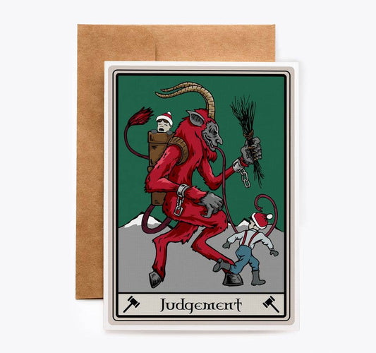 Judgement Krampus Tarot Card