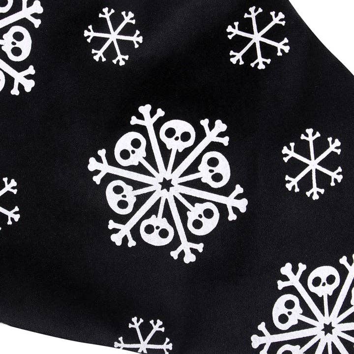 Black Goth Creepy Christmas Stocking