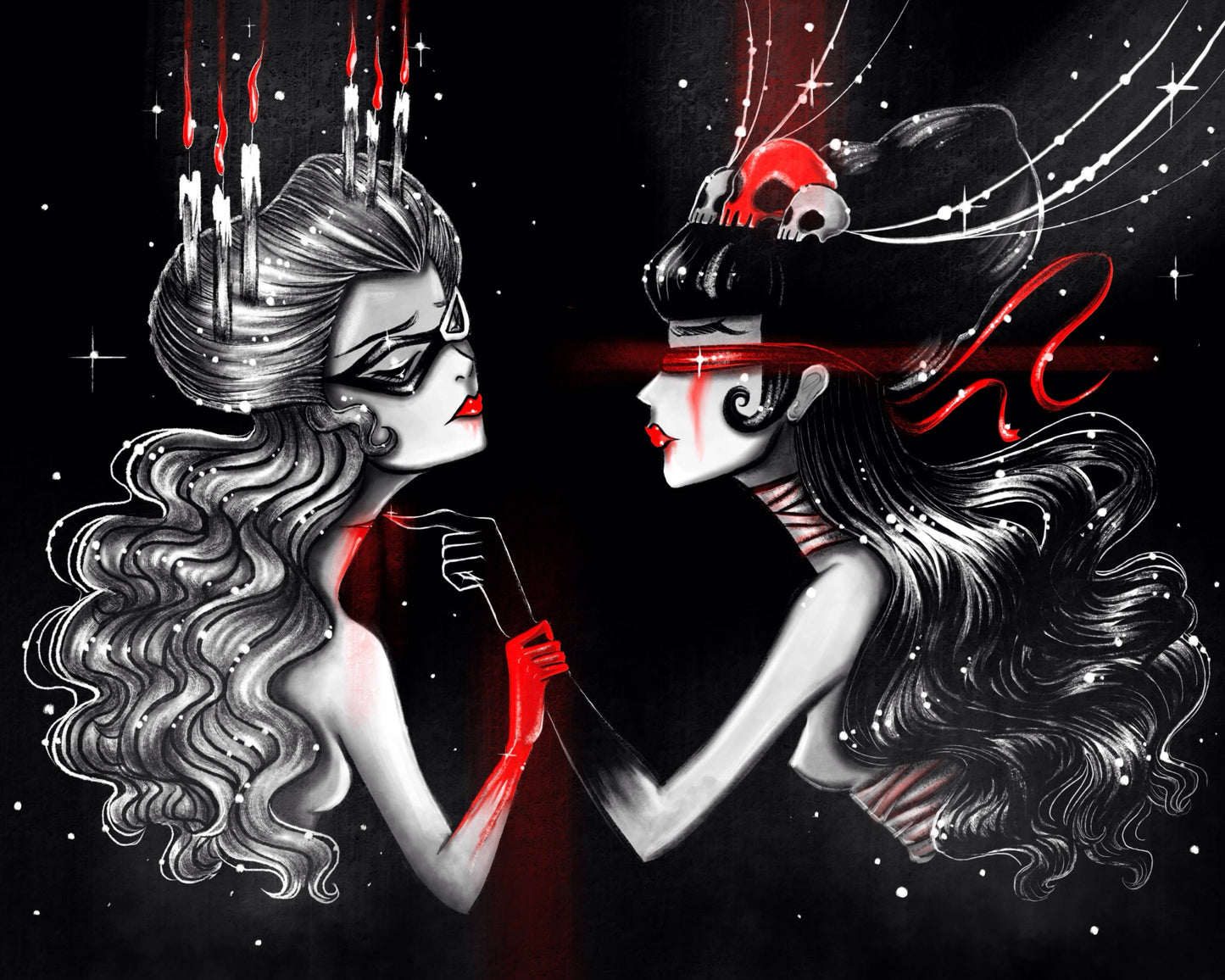 "Let all inside you burn like a Star" Sapphic Fine Art Print