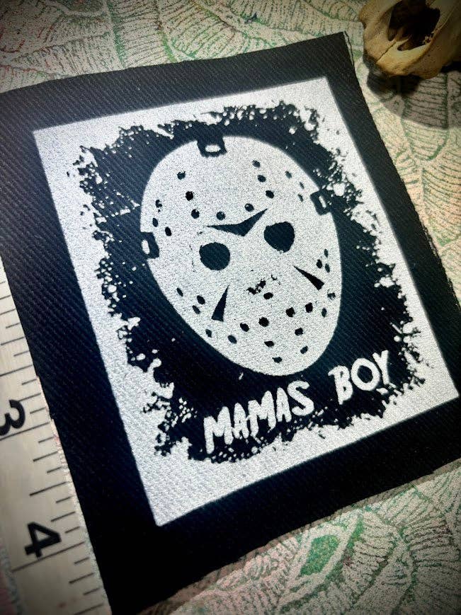 Jason, Mama's boy, Friday the 13th patch.
