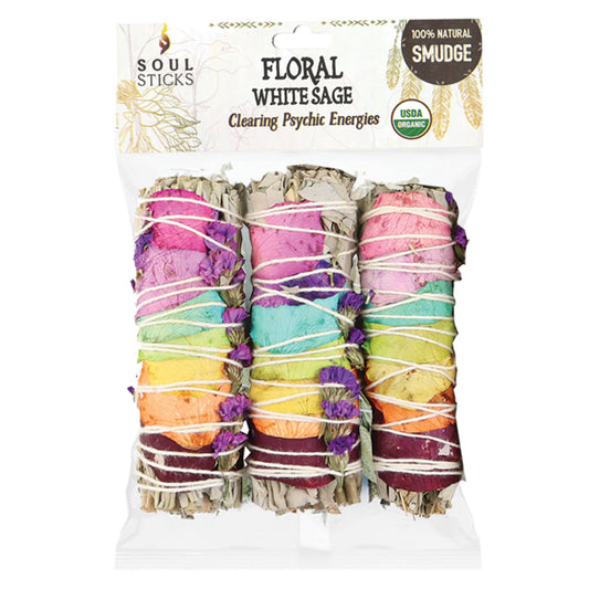 Rose Petal Sage Smudge Stick Bag (4 in.)