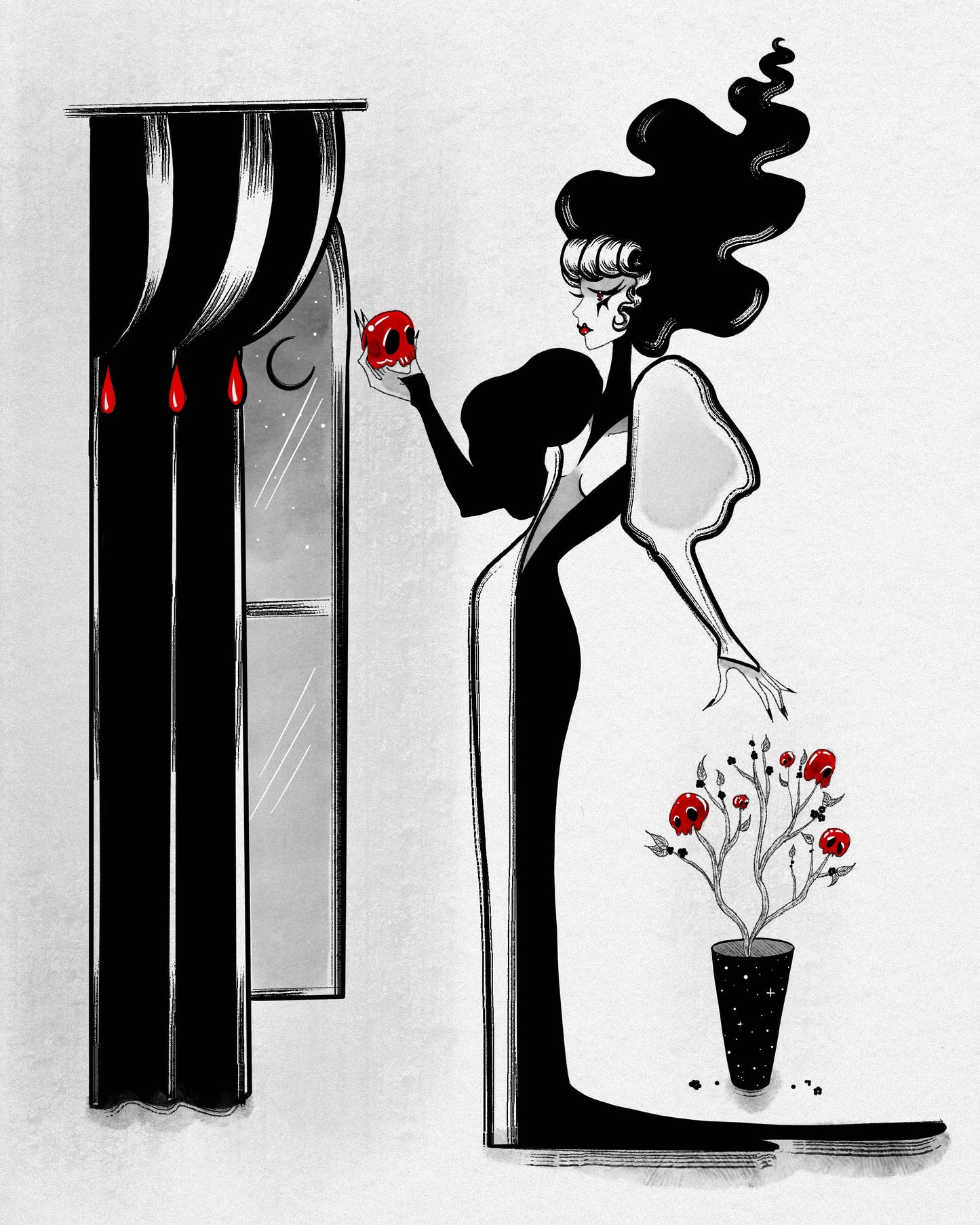 "Ripe for the taking" Gothic Floral Glam Fine Art Print