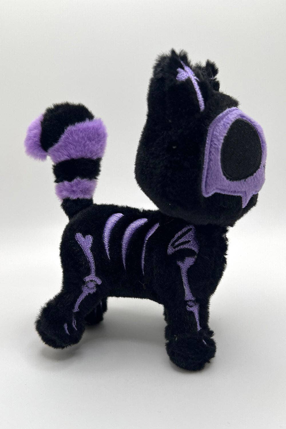 Ultra Violet Skelekitty Plush Keychain