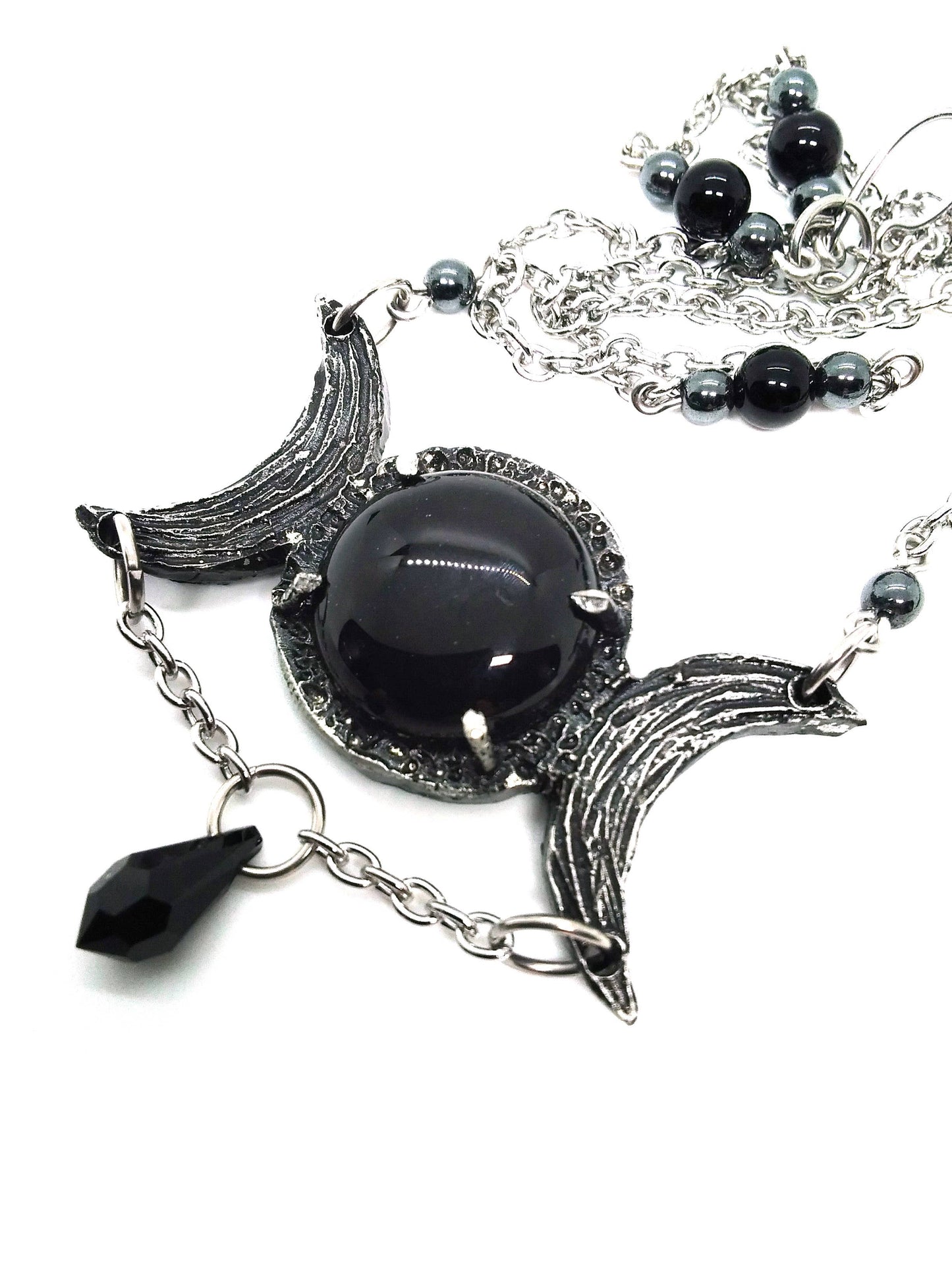 Triple Moon Goddess Necklace