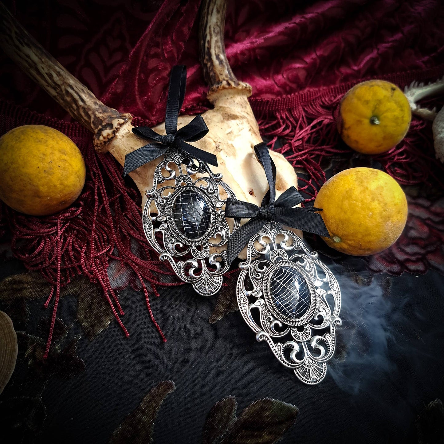 Real Spiderweb Filigree Ornaments