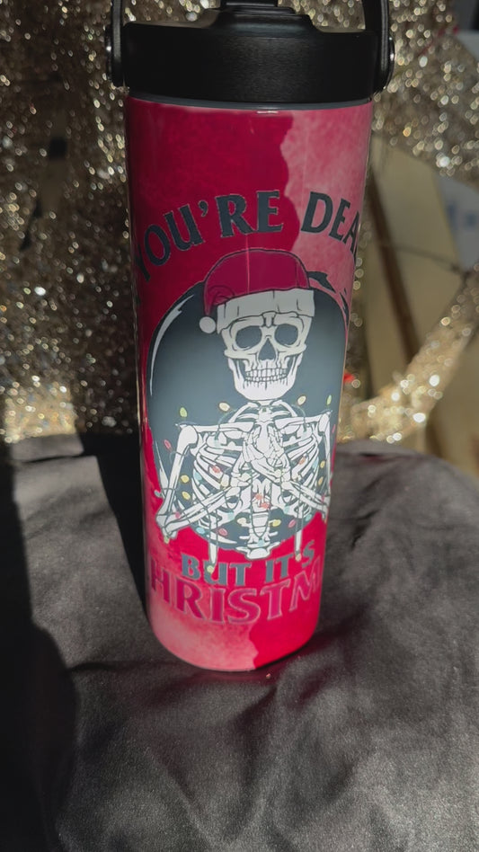 Dead Inside but it's Christmas 20-oz Stainless Steel Tumbler