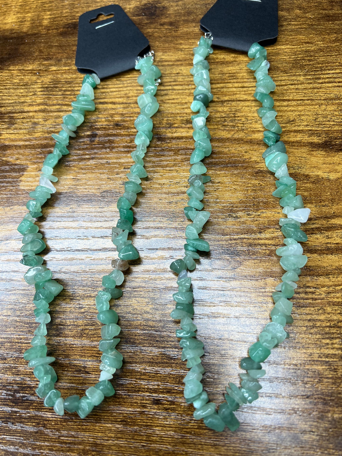 Irregular Green Aventurine Natural Stone Chip Necklace