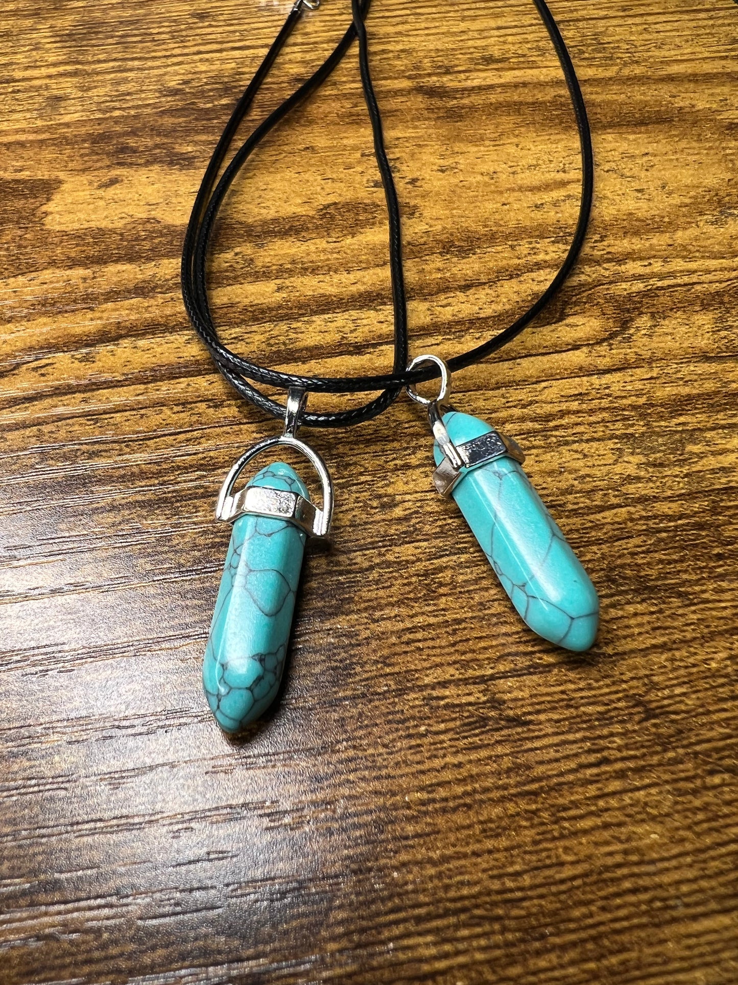 Turquoise Natural Stone Necklace Round Collar