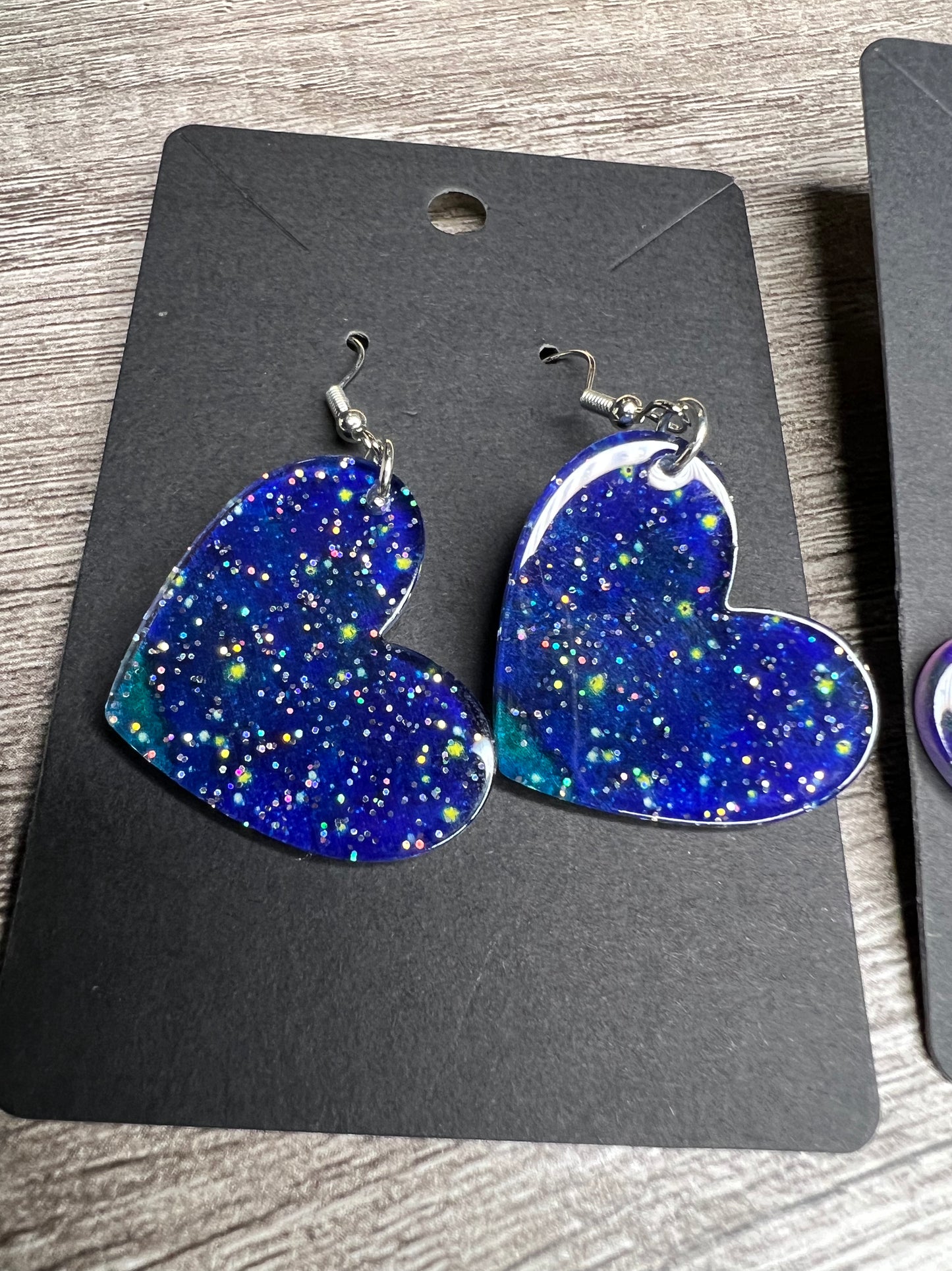 Heart Starry Glitter Earrings