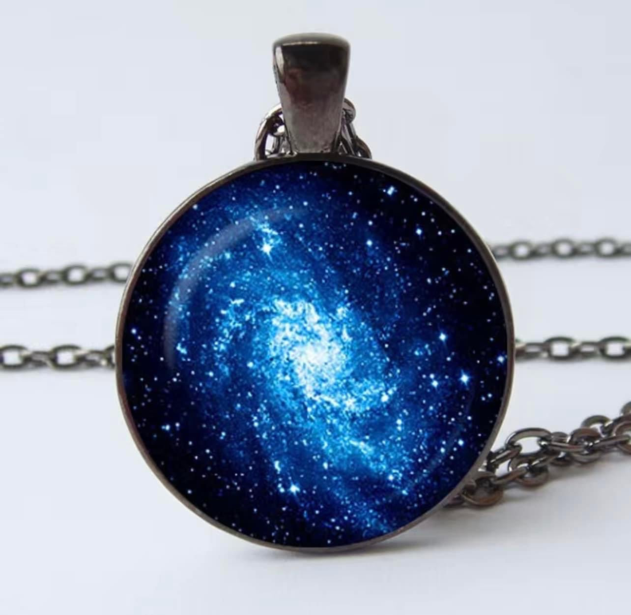 Universe Glass Pendant Blue