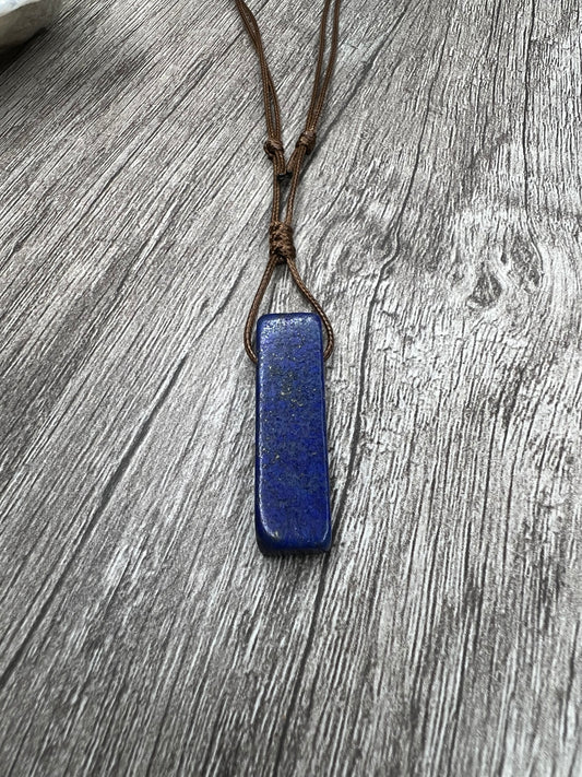 Irregular Lapis Lazuli Stone Necklace
