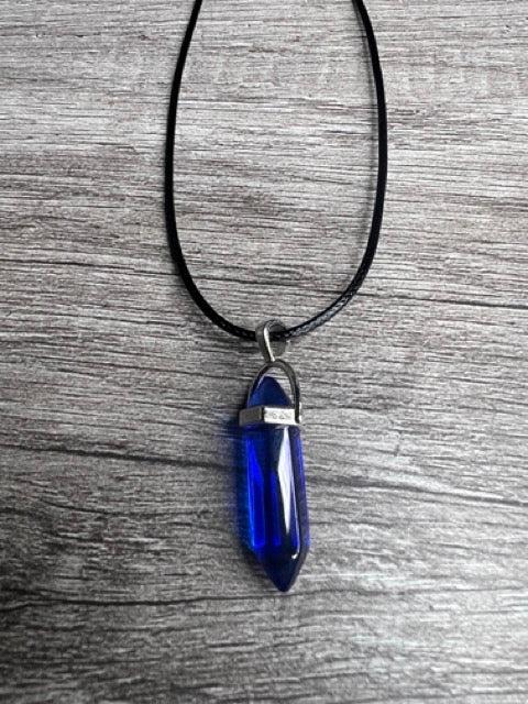 Blue Crystal Energy Necklace