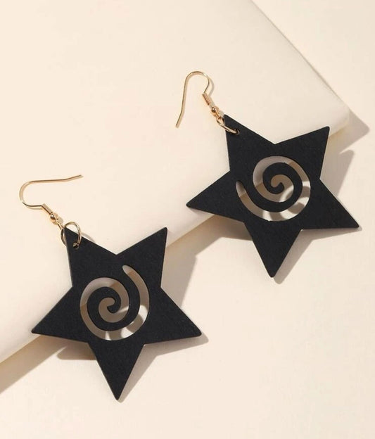 Star Spiral Earrings