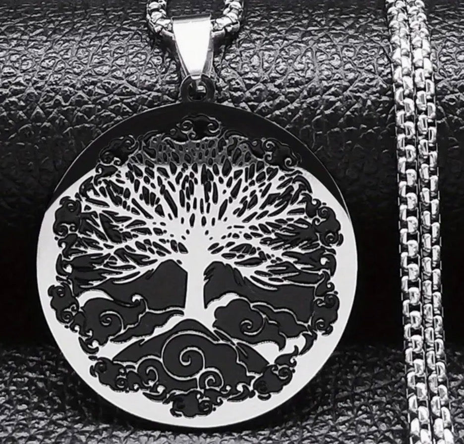 Stainless Steel Tree of Life Necklace
