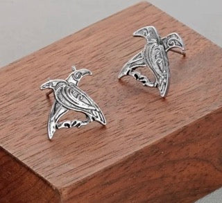 Norse Odin Raven Earrings